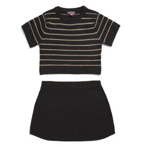 VINCE CAMUTO Multi Little Girls 2pc Striped Sweater And Skirt Set